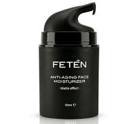 FETEN Crema Hidratante Facial Hombre, Crema Antiarrugas Sin Brillos con Ácido Hialurónico, Efecto Antiedad, Matificante, Cuidado de Cara Día y Noche, Men Skincare, Antiacné (x1, 50ml)