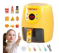 Fetend Play Kitchen Set - Musical Air Frey Toy con Comida Que Cambia de Color | Efectos de Sonido de Juego de Parrilla para niños, Cocina Divertida para niños y niñas