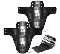 FETESNICE 2 Piezas Guardabarros MTB Bicicleta Montaña | Delantero y Trasero 24/26/27,5/29” Universal, Ligero y Resistente, Solo para Frenos de Disco