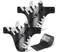 FETESNICE 2 Piezas Guardabarros MTB Bicicleta Montaña | Delantero y Trasero 24/26/27,5/29” Universal, Ligero y Resistente, Solo para Frenos de Disco