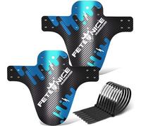 FETESNICE 2 Piezas Guardabarros MTB Bicicleta Montaña | Delantero y Trasero 24/26/27,5/29” Universal, Ligero y Resistente, Solo para Frenos de Disco