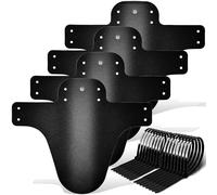 FETESNICE 2 Piezas Guardabarros MTB Bicicleta Montaña Delantero y Trasero 24/26/27,5/29” Universal, Ligero y Resistente, Solo para Frenos de Disco (Escarchado Polipropileno, Blank-M4)