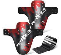 FETESNICE 2 Piezas Guardabarros MTB Bicicleta Montaña | Delantero y Trasero 24/26/27,5/29” Universal, Ligero y Resistente, Solo para Frenos de Disco