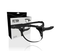 FETISH Arnés Ajustable De Silicona Negra - Diseño Suave Para Comodidad En Juegos De Principiantes