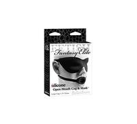 Fetish Fantasy Elite Ball Gag and Mask Open Mouth Large Mordaza de Color Negro - 113 gr