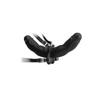 Fetish Fantasy Elite Double Delight Strap-On Dildo con Arnés Negro - 510 gr