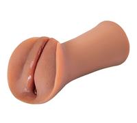 FETISH FANTASY EXTREME - MASTURBADOR MASCULINO SILICONA SLIPPERY SLIT CARAMELO
