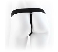 Pene Realístico con Arnés Hueco 24 cm Marrón