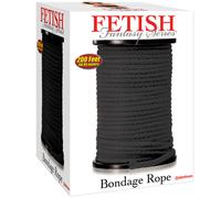 Fetish Fantasy Series Cuerda Seda Negra 60 Metros - Ideal Para Atar Con Estilo Shibari