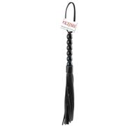 Pipedream Látigo Fetish Fantasy Series Cat-o-Nine Tails con cuentas, Negro, 21 cm, 1 unidad