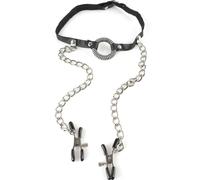 Fetish Fantasy Series Mordaza Con Pinzas Para Pezones