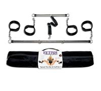 FETISH FANTASY SERIES - Set de barras separadoras y puños de neopreno (64 y 31 cm)