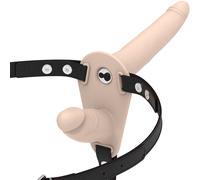 Fetish Submissive Arnés Consolador Doble Penetración 15 Cm Natural