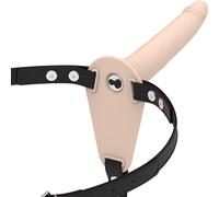 Fetish Submissive ArnÃ©s Vibrador 15 Cm Natural