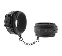 Fetish submissive - esposas cuero vegano con forro de nopreno