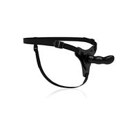 Fetish Submissive Arnés Silicona Negro G-spot 16cm