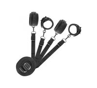 Fetish Submissive – Set de esposas y ataduras para la cama con forro de neopreno