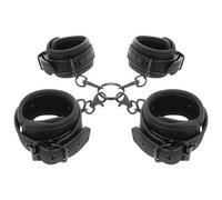 Fetish submissive - set esposas manos y tobillos con forro de nopreno