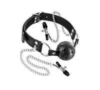 Fetish Tentation Fetish Tentation Set Gag Ball & Nipple Clamps 130 g