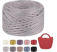 Fettuccia para Bolsas a Uncinetto, Aspecto Similpelle Filato Grosso en Cordillo de Poliéster para Bolsas Uncinetto, Filatos para Bolsas Cestini Fai da Te Decorazioni