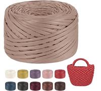 Fettuccia para Bolsas a Uncinetto, Aspecto Similpelle Filato Grosso en Cordillo de Poliéster para Bolsas Uncinetto, Filatos para Bolsas Cestini Fai da Te Decorazioni