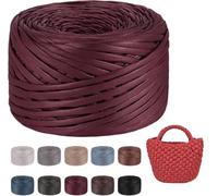 Fettuccia para Bolsas a Uncinetto, Aspecto Similpelle Filato Grosso en Cordillo de Poliéster para Bolsas Uncinetto, Filatos para Bolsas Cestini Fai da Te Decorazioni