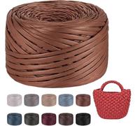 Fettuccia para Bolsas a Uncinetto, Aspecto Similpelle Filato Grosso en Cordillo de Poliéster para Bolsas Uncinetto, Filatos para Bolsas Cestini Fai da Te Decorazioni