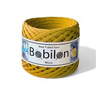 Fettuccini Zpagetti Ball - Hilo de camiseta de 3-5 mm para tejer ganchillo, corbatas para las orejas, hilo en T de algodón orgánico, hilo de macramé, hilo de jersey, amarillo