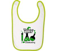 fetziger Wanna baberos Cook? Tubo de ensayo (Chemistry I Love, verde lima Talla:talla única