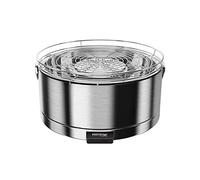 Feuerdesign Mayon 2009415 - Barbacoa de carbón vegetal con ventilador (acero inoxidable)
