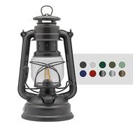Feuerhand Baby Special 276 - Farol LED regulable para salón, balcón o terraza, con luz blanca cálida, funciona con pilas y batería, hierro brillante
