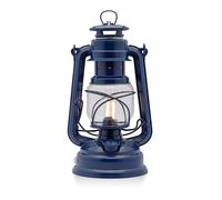 Feuerhand Baby Special 276 - Farol LED regulable para salón, balcón o terraza, con luz blanca cálida, funciona con pilas y pilas, color azul