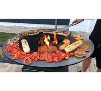 Feuerplatte Parrilla 60cm 5mm Stahe Set Completo Con Auflageeisen Uso de la