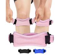 FEVAN Pack 2 Rodilleras Menisco y Ligamento - Rodilleras Antideslizantes Ajustable - Rodillera Unisex de Neopreno - Rodilleras Crossfit - Rodilleras Rotuliana (Rosa)