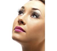 Fever Holográfico Plateado Pestañas Mujer Falso Pestañas Disfraz