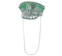 Fever Lujo Lentejuelas Tachuelas Sombrero de Capitán Festival Carnaval Disfraz