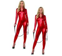 Fever Miss Whiplash Disfraz Sexy PVC Mono Catsuit Disfraz