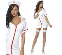 Fever para Mujer No Nosense Disfraz de Enfermera Adultos Sexy Gallina GB 4-18
