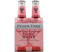 Fever-Tree Raspberry & Rhubarb Tonic Water - Pack 4 Botellas de 200 ml - 0.8 L