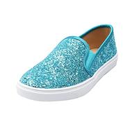Feversole Women's Fashion Glitter Slip On Casual Flat Loafers,Sneakers Slip-on Alla Moda per Mocassini Piatti Casual da Donna