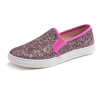 Feversole Women's Fashion Glitter Slip On Casual Flat Loafers,Sneakers Slip-on Alla Moda per Mocassini Piatti Casual da Donna