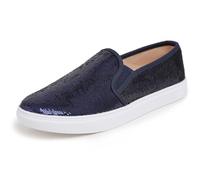 Feversole Women's Fashion Slip-On Sneaker Casual Flat Loafers Sequin,Sneakers Slip-on Alla Moda per Mocassini Piatti Casual da Donna