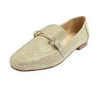 Feversole Women's Fashion Trim Deco Loafer Slippers,Zapatillas Decorativas Alla Moda per Donna