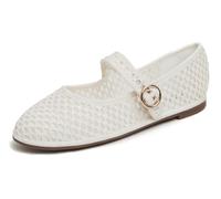 Feversole Women's Soft Breathable Mary Jane ，Mujer Zapatillas Merceditas De Lona Mary Jane