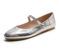 Feversole Women's Soft Breathable Mary Jane ，Mujer Zapatillas Merceditas De Lona Mary Jane
