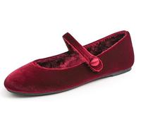 Feversole Women's Soft Breathable Mary Jane ，Mujer Zapatillas Merceditas De Lona Mary Jane