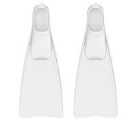 FEVKFTXF Snorkel Aletas de Longitud Media Buceo Zapatos de Rana Natación para Adultos Entrenamiento Buceo,Blanca,S