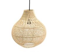 FEWDSCA Atmósfera Romántica Lámpara Colgante de Ratán Sombra de Lámpara Colgante Natural de Siembra Globo Techo Luz Colgante Estilo Nórdico Lámpara Colgante Casa Dormitorio Sala de Estar/40 cm