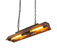 FEWDSCA Colgante Luz Retro Colgante Luz Estilo Hierro Lámpara Colgante de Altura Ajustable Lámpara Colgante Industrial para Comedor Cocina Sala de Estar Bar Restaurante Lámpara