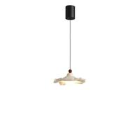 FEWDSCA Creativo Led,Beige Creativo Sombrero de Paja Resina Colgante Luz Colgante Luz,Interior Ajustable de Altura Del Techo Luminaria para Cocina Isla Comedor/Beige
